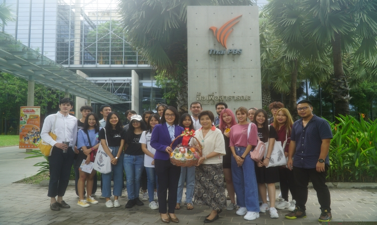 Stamford International University Thailand visits Thai PBS