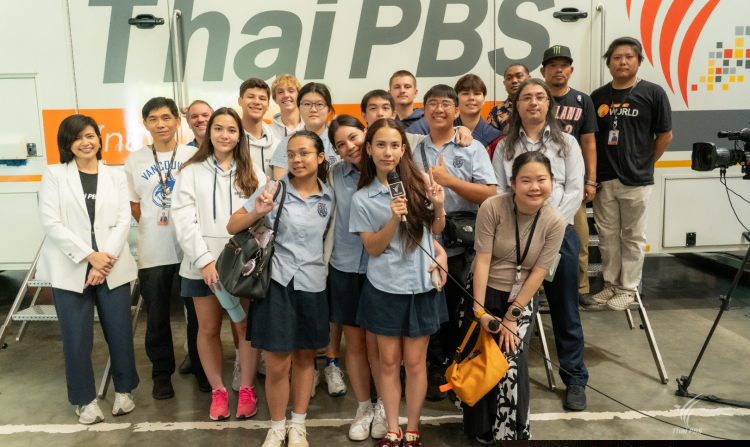 Berkeley International School Students Visit Thai PBS for Behind-the-Scenes Media Experience